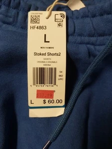 Adidas Originals Beach Sports Fleece Sweat Shorts Bold Blue HF4863 Mens Large - Picture 1 of 20