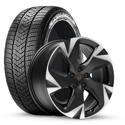 Original Cupra Tavascan Winterkompletträder 19 Zoll Vulcano Pirelli DOT 24 - Bild 1 von 3