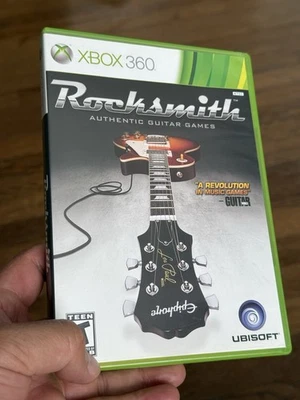 Juego de Guitarra Auténtico Rocksmith Xbox 360 Ubisoft Probado Completo Foto 1 de 3