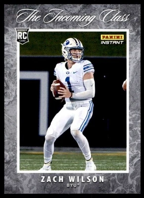 Zach Wilson 2021 Panini Instant The Incoming Class #IC-ZW RC - Image 1 of 2