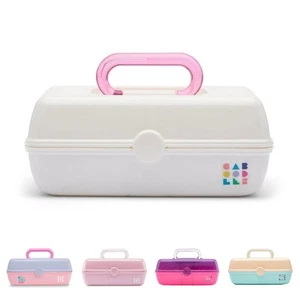 Pretty in Petite Makeup Box, -Tone White on White, Hard Plastic Organizer Box... - Picture 1 of 4