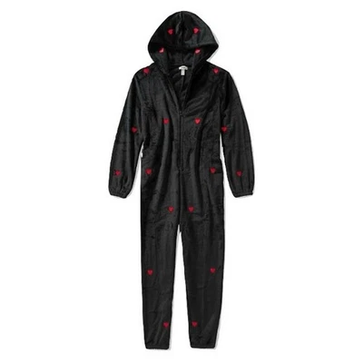 Pijamas de una pieza con cremallera Pink Heart *S/M* Foto 1 de 4