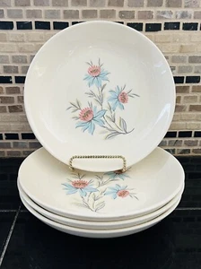 Steubenville Pottery Co "Fairlane" USA 8" Bowls Soup Or Pasta Bowl Set Of 4 - Picture 1 of 4