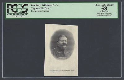 Portuguese Guinea Vignette Die Proof João Teixeira Pinto Used on 1964 P40-41-42 - Image 1 of 2
