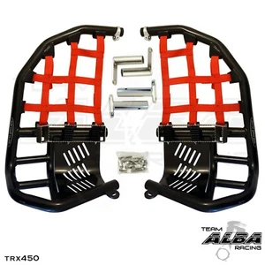 TRX 450R Nerf Bars Pro Peg Heel Guard Alba Racing 218 T7 BR - Picture 1 of 2
