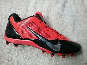 NIKE - 579545 081 - Alpha Pro Flywire - Football Cleats -Black Orange -Size 13.5 - Picture 1 of 4
