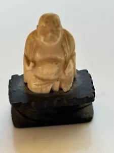 Kleiner geschnitzter Vintage Buddha. 025 - Bild 1 von 5
