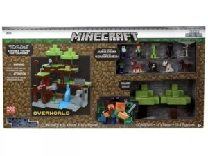 Minecraft Nanofigs Nano Scene Overworld Gift Box Metal Figures Mojang Jada NEW - Picture 1 of 1