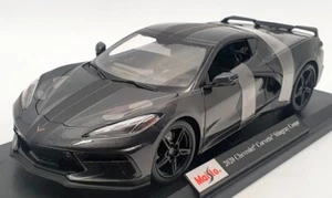 Maisto 1/18 Scale 46629 - 2020 Chevrolet Corvette Stingray Coupe - Black - Picture 1 of 5