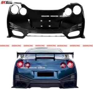 Half Carbon Fiber Rear Bumper Diffuser Body kits For Nissan GTR R35 2009-2016 - Picture 1 of 8