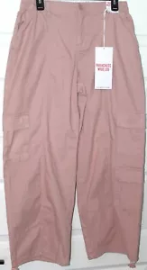 Neu mit Etikett Celebrity rosa Fallschirm weites Bein Cargohose Größe M - Bild 1 von 5