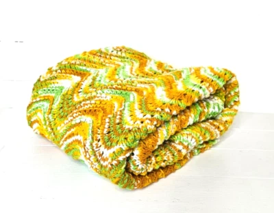 Tiro de regazo afgano multicolor tejido vintage Foto 1 de 4