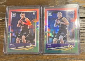2020 Panini Donruss Optic Preview Red and Green Prizm Nate Stanley Rookie RC - Picture 1 of 1