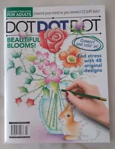Connect the 22,649 Dots for Adults Magazine DOT DOTDOT BEAUTIFUL BLOOMS Dot To - Picture 1 of 2