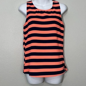 Everly Pink/Blue Color Striped Women’s Top No Size Tag - Picture 1 of 10