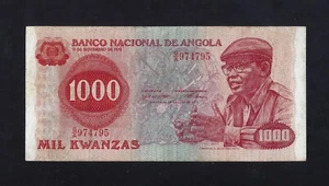 Portugal ANGOLA 1000 KWANZAS 1979 P-117 VF+ - Picture 1 of 2