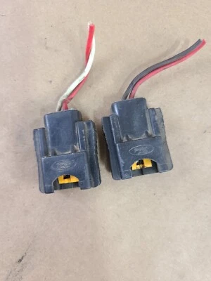 1996 1997 1998 OEM Ford Mustang GT V8 4.6L Fuel Injector Pigtail Plug 2x - Image 1 of 4