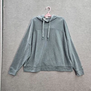 Calia Women Hoodie XL Green Pullover Long Sleeve Drawstring Polyester Cotton - Picture 1 of 11