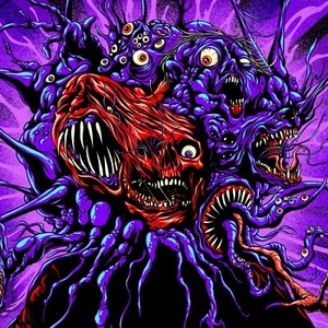 Póster de la película Alex Pardee The Thing variante púrpura impresión artística de John Carpenter Mondo - Imagen 1 de 2