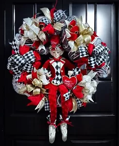 Valentine's Day  Wreath - Handmade - Front Door Wreath ~Valentine's Day Gift - Picture 1 of 4
