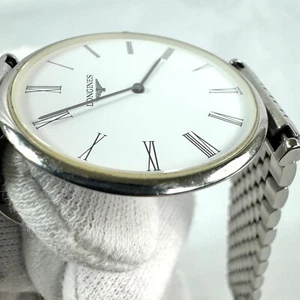 Longines Grand Classic L4.709.2 Watch 33mm White Dial Quartz Men's Working - Picture 1 of 10