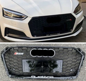 Parachoques delantero rejilla de malla de nido de abeja para Audi A5 S5 RS5 2017 2018 2019 2020 - Imagen 1 de 4