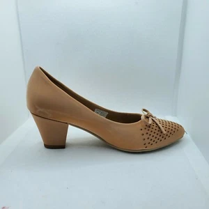 Women's Pink Mesh platform 2" 1/2 high heel dress shoe Luxury Hand made sz6.5 - Picture 1 of 8