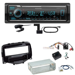Kenwood KMM-BT508DAB Bluetooth DAB Einbauset Toyota Aygo Peugeot 108 Citroen C1 - Bild 1 von 1