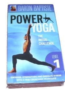 Power Yoga With Baron Baptiste VHS VCR Video Tape NEW Level 1 - Picture 1 of 2