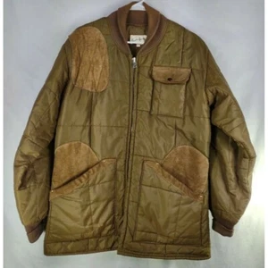 Quilted Mens Large Shooting Hunting Game Jacket Scatter Gunner USA Vintage READ - Picture 1 of 9