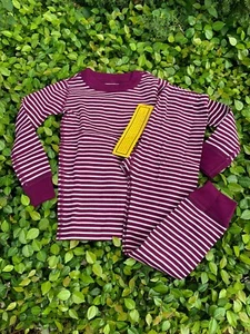 NWT Moon and Back by HANNAH ANDERSSON Pajamas Stripped UNISEX size 4 100cm - Picture 1 of 11