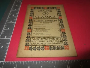 VINTAGE-1930's EXCELSIOR .05 CLASSIC-"TALES OF A WAYSIDE INN" BY H.W. LONGFELLOW - Picture 1 of 6