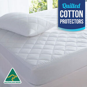 Cotton Quilted Aus Made Fully Fitted Mattress Protector(All Sizes)
