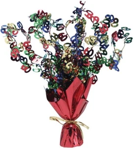 AGE 60 / 60TH CENTREPIECE BALLOON WEIGHT TABLE DECOR. BIRTHDAY / ANNIVERSARY - Picture 1 of 1