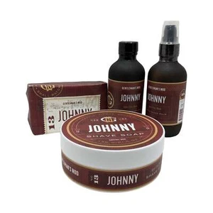 Johnny Shaving Soap, Splash, Balm, and Bath Bar - by Gentleman's Nod (Used) - Picture 1 of 2