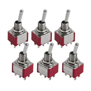 FLEOR 6pcs Mini Guitar Switch 2 Way Toggle Switch Guitar Accessories - Picture 1 of 10
