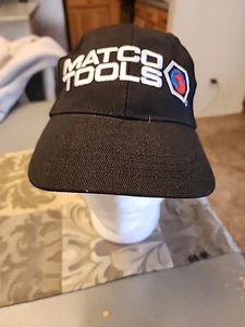 Matco Tools "We're The Source" Black Embroidered Adjustable Strapback Hat Cap - Picture 1 of 3