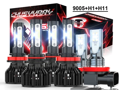 Para Para Lincoln MKX 2007-2009 2010 Faro LED alto / bajo + Kit de luz antiniebla Foto 1 de 4