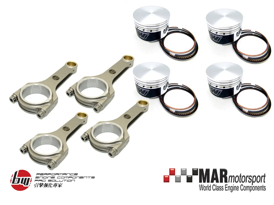 Wiseco Forged Pistons & BW RODS BMW MINI Cooper S R53, W11, JCW +0.50mm - Image 1 of 1
