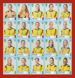 Sweden National Team - Panini Women's Euro 2022 - 20 Stickers - Picture 1 of 2