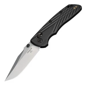 Hogue Knives Deka 3.25" ABLE Lock Clip Point Tumbled MagnaCut Black 24379 - Picture 1 of 2