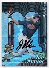 2002 BOWMAN'S BEST ROOKIES BLUE AUTOGRAPH RC Joe Mauer #110 Twins