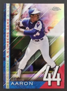 Tarjeta de béisbol Hank Aaron 2020 Topps cromada #25 (NM) - Imagen 1 de 2