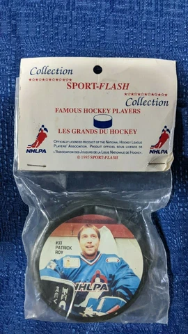 NHL NHLPA SPORT FLASH PATRICK ROY PHOTO PUCK MINT SEALED Cover