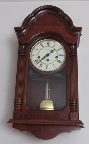 German Fancy Quarter Hour Westminster Chime Wall Clock 8-Day, Key-wind Cover