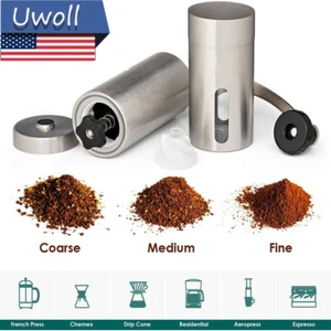 Hand Manual Stainless Steel Coffee Grinder Detachable Machine Portable w/ Crank - Picture 1 of 6