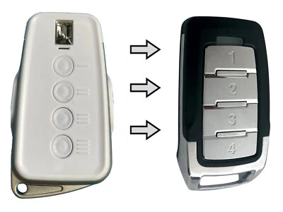 EASY-TEC Ersatz Handsender für SH4-D WH Teckentrup CarTeck 12.1 20.1 20.2 30.1 race 40.1