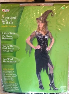 Nuevo con etiquetas Disfraz Mujer Adulto Bruja Disfraz Talla 12-14 Halloween - Imagen 1 de 2