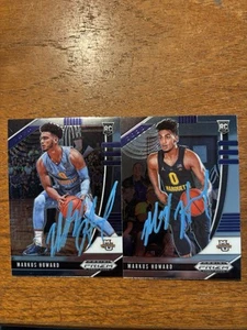 MARKUS HOWARD PANINI PRIZM ROOKIE AUTO LOT (2) MARQUETTE LEGEND MUBB BIG EAST SP - Picture 1 of 1
