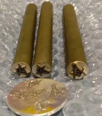 Símbolo masónico brújula cuadrada masón 7 mm herramienta de estampado cualquier superficie  Foto 1 de 3